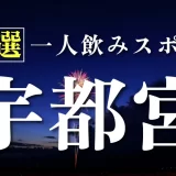 宇都宮で一人飲みでも出会いが期待できる場所はどこ？おすすめの飲み屋を6店紹介します！