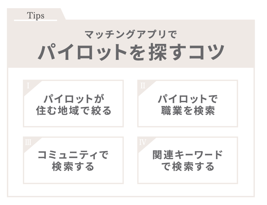 マッチングアプリでパイロットを探すコツ