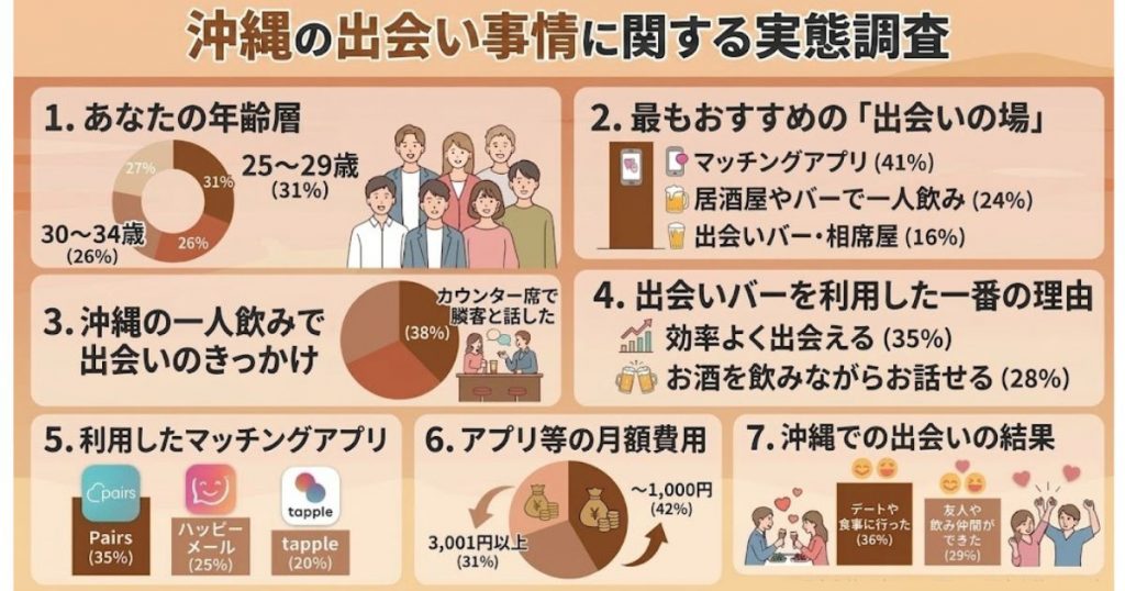 沖縄の出会い事情とマッチングアプリに関する調査レポート
