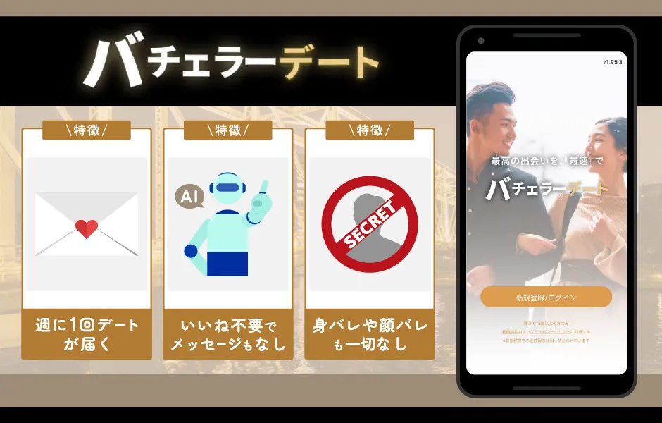 バチェラーデート|完全審査制でデート保証付きのアプリ