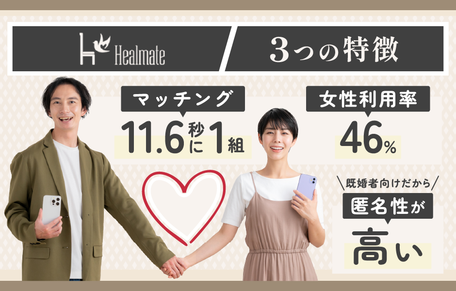 Healmate(ヒールメイト)の3つの特徴