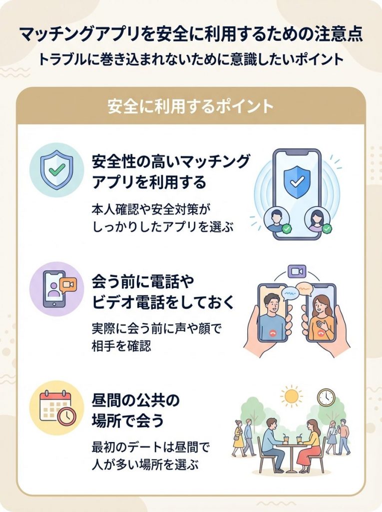 宮城・仙台でマッチングアプリを安全に利用するための注意点