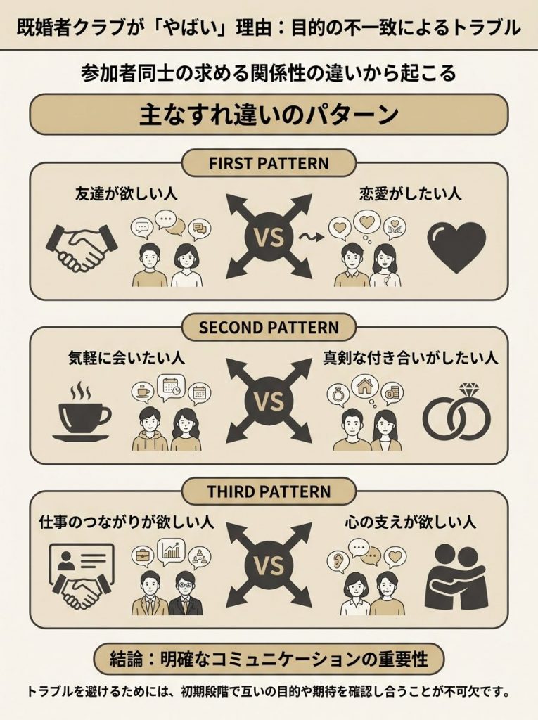 既婚者クラブが「やばい」と言われる理由とトラブル事例