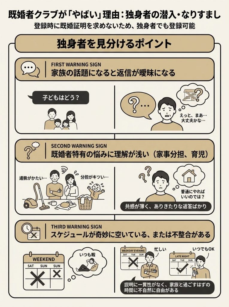 既婚者クラブが「やばい」と言われる理由とトラブル事例