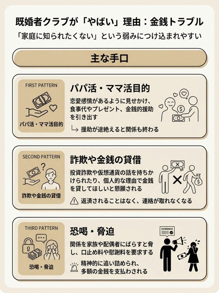 既婚者クラブが「やばい」と言われる理由とトラブル事例