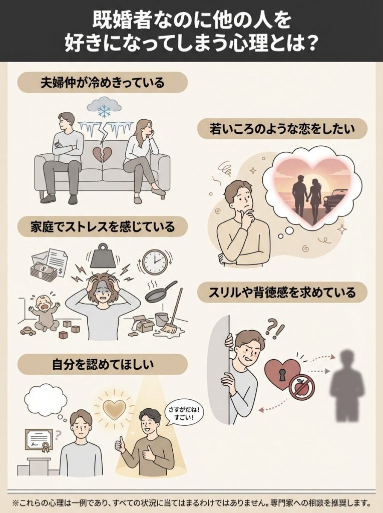既婚者なのにほかの人を好きになってしまう心理とは？