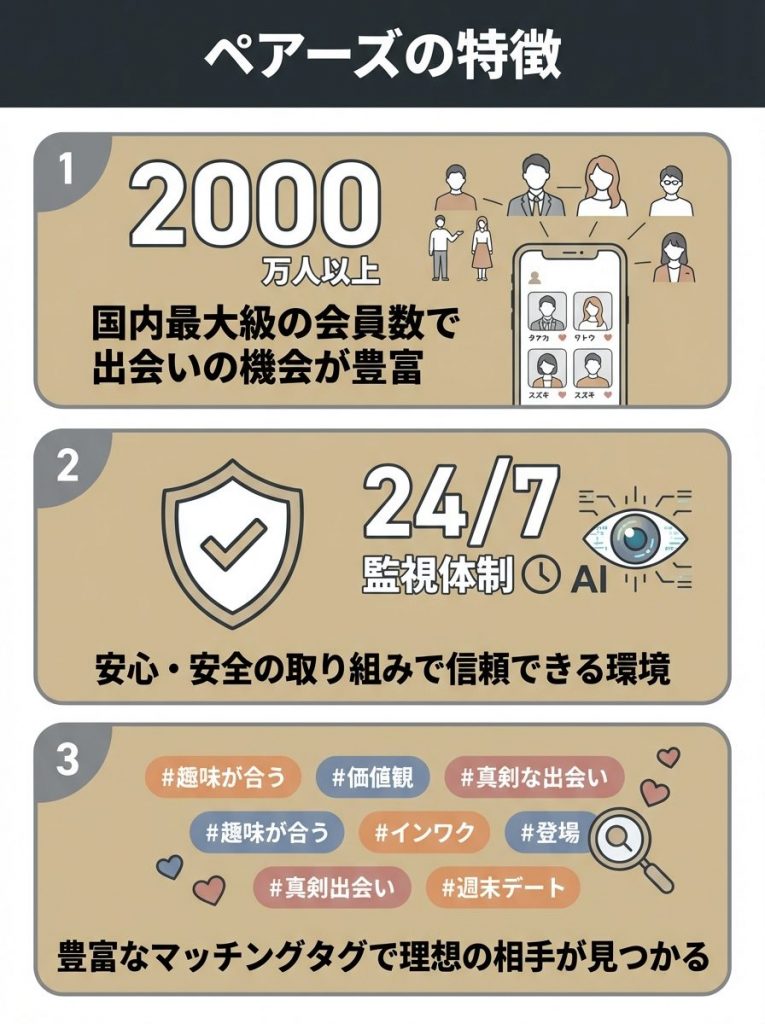 初心者にもおすすめPairs(ペアーズ)