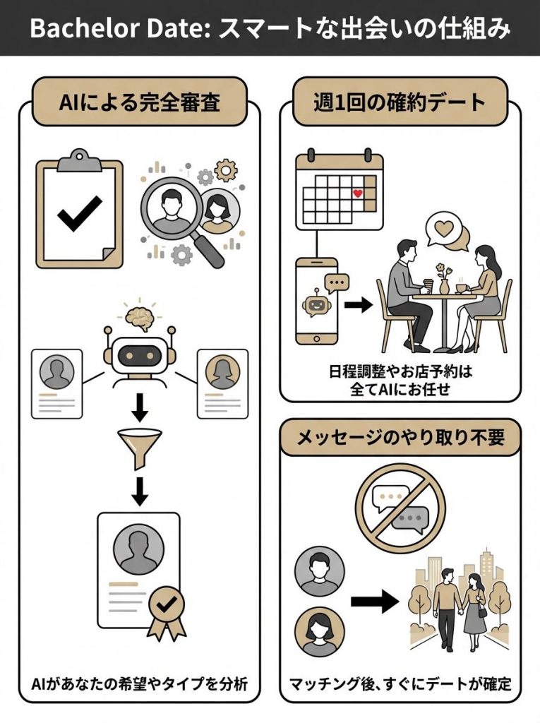 質の高い出会いが期待できるバチェラーデート