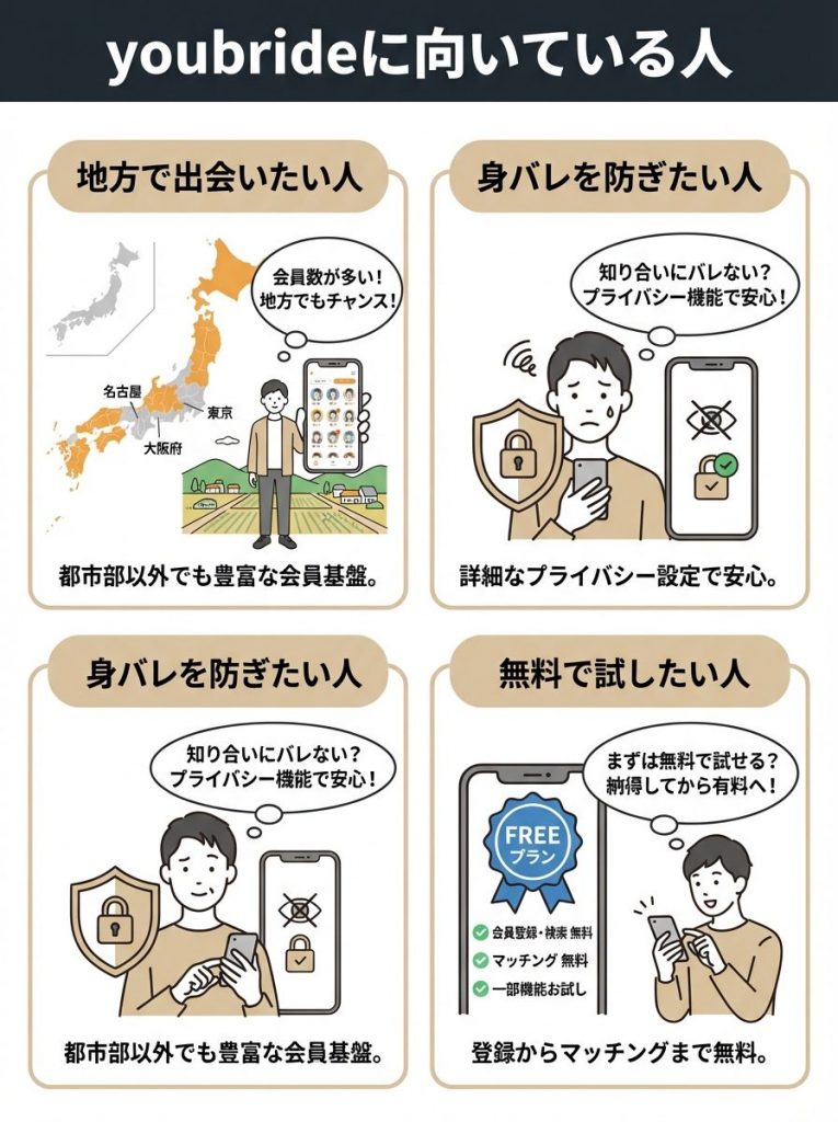 ブライダルネットとユーブライドが向いている人の特徴