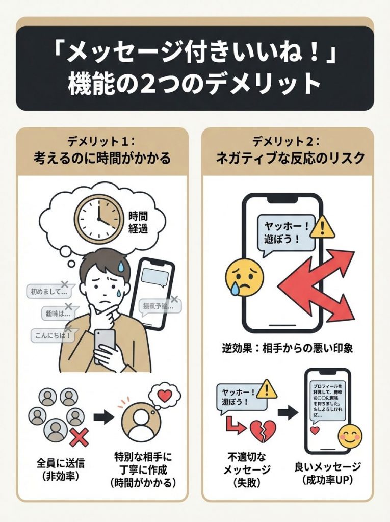 with(ウィズ)『メッセージ付きいいね』のメリット・デメリット