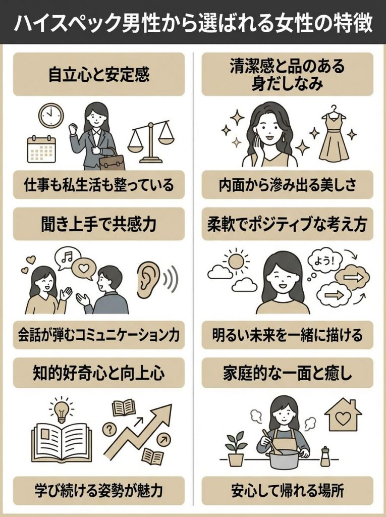 マッチングアプリでハイスペックな男性から選ばれる女性の特徴