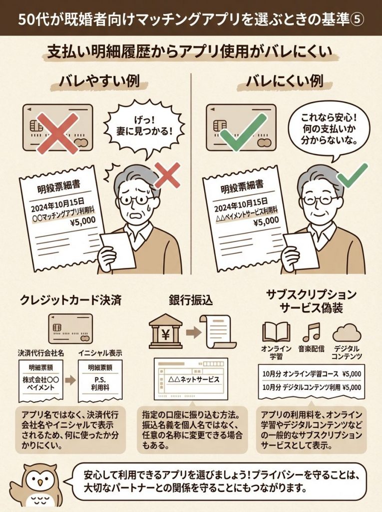 50代が既婚者向けマッチングアプリを選ぶときの5つの基準