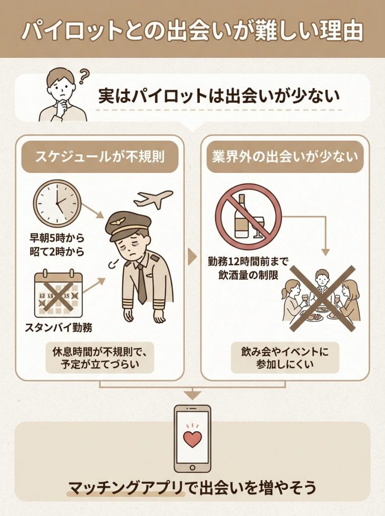 パイロットとの出会いが難しい理由