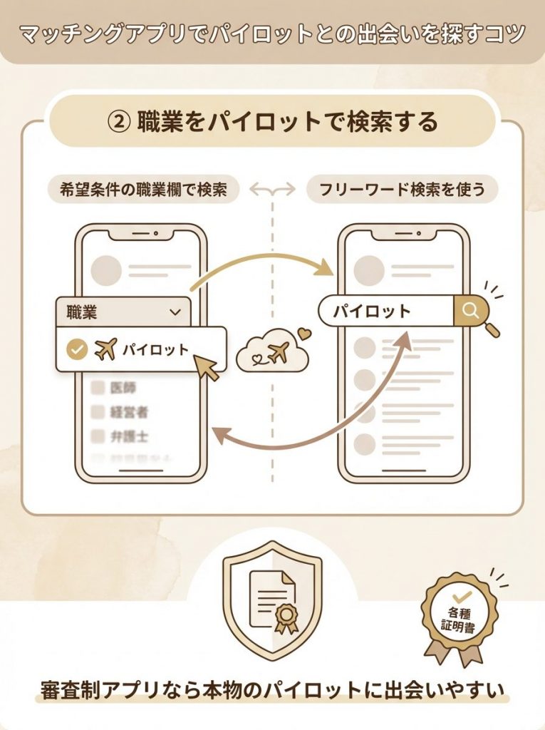 マッチングアプリでパイロットとの出会いを探すコツ