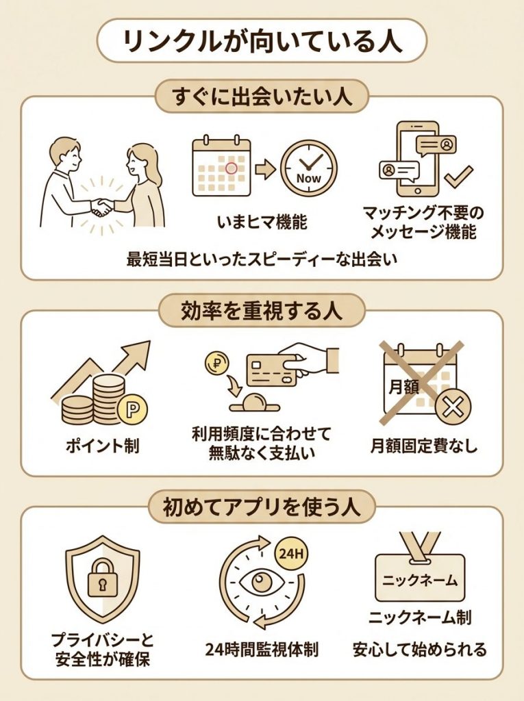 結論！リンクルが向いている人・向いていない人