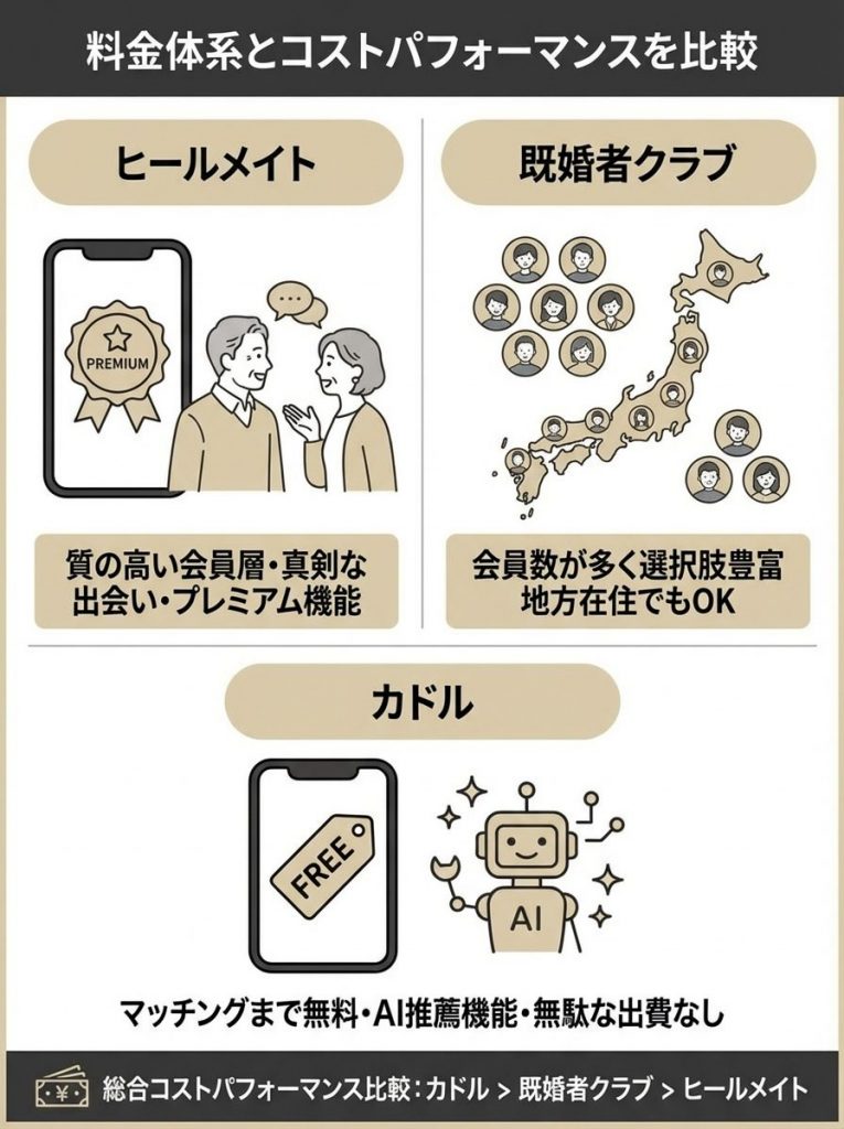 料金体系とコストパフォーマンスを比較