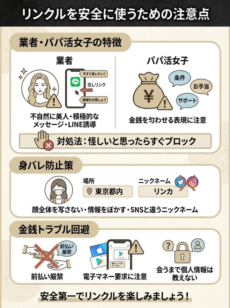 リンクルを安全に使うための注意点と業者の見分け方