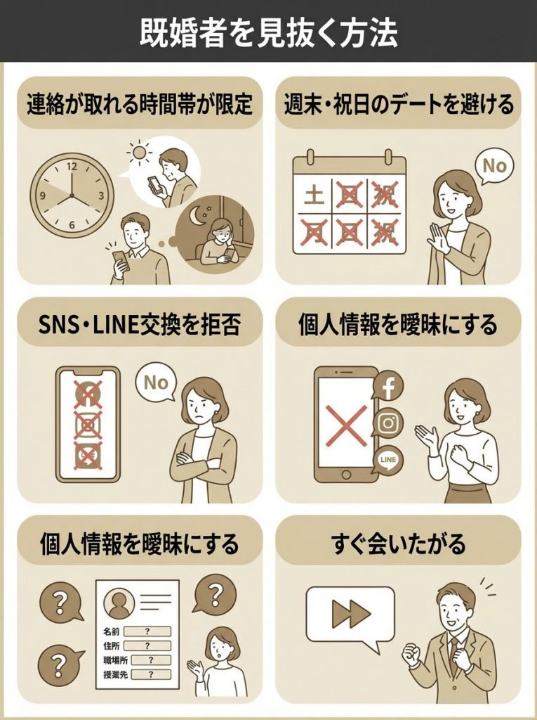 独身証明書提出済みでも油断禁物！既婚者を見抜く方法