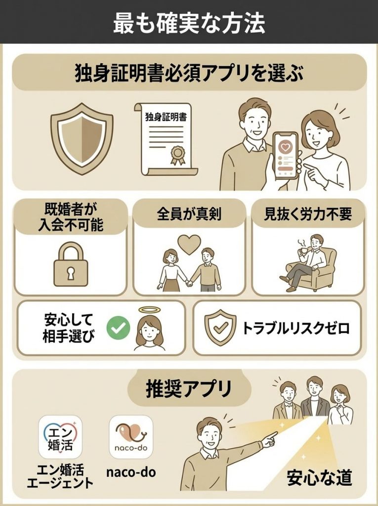 独身証明書提出済みでも油断禁物！既婚者を見抜く方法