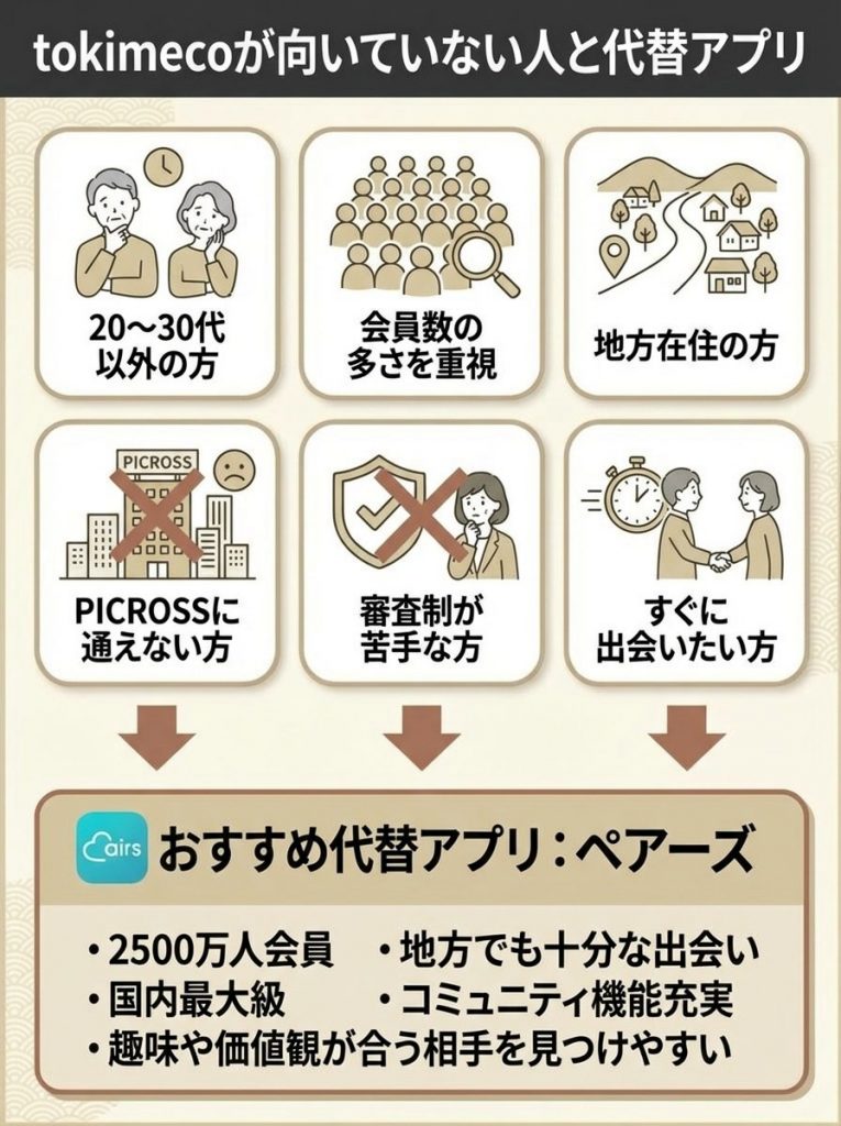 tokimeco（トキメコ）に向いている人・向いていない人