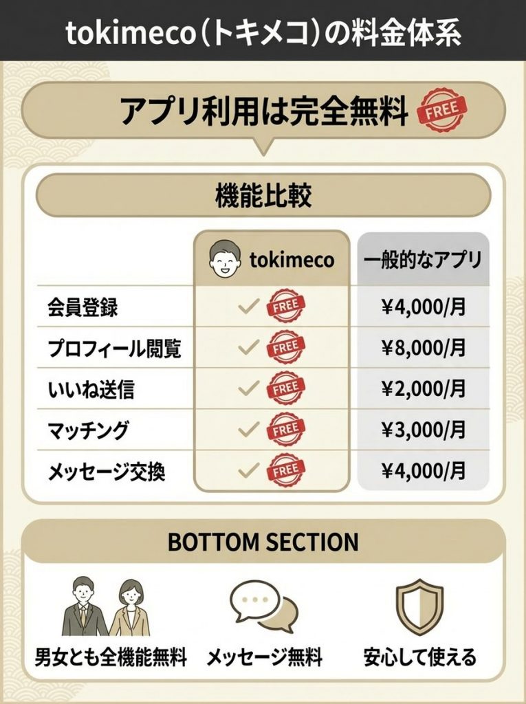 tokimeco（トキメコ）の料金体系を完全解説