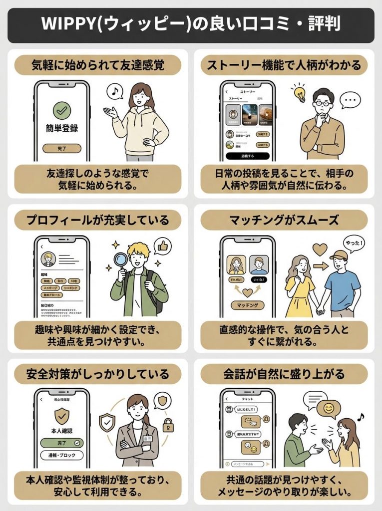 WIPPY(ウィッピー)の良い口コミ・評判