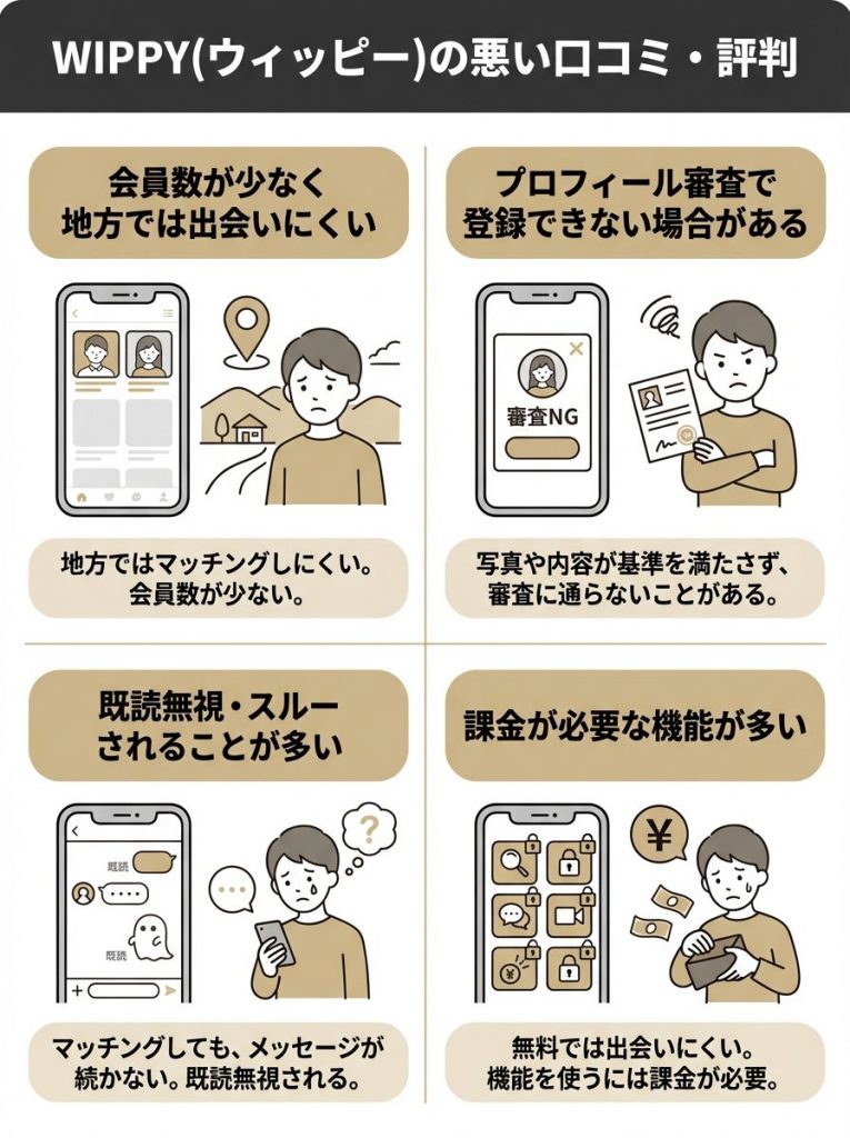 WIPPY(ウィッピー)の悪い口コミ・評判