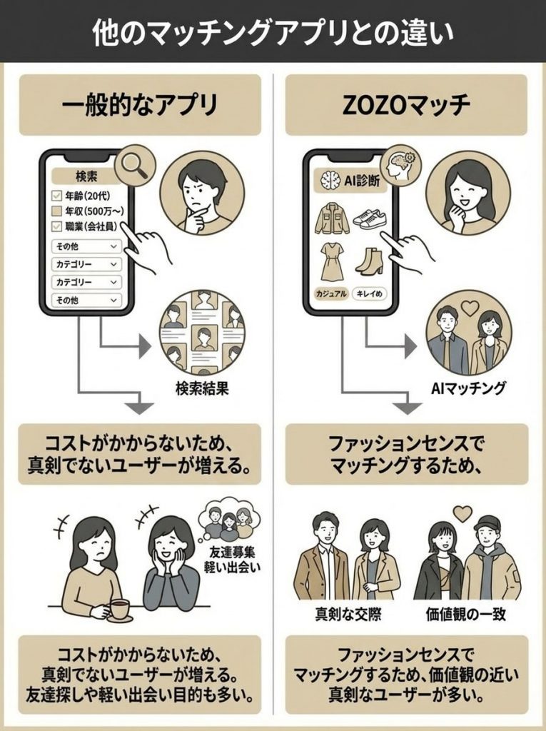 マッチングアプリの「ZOZOマッチ」とは？