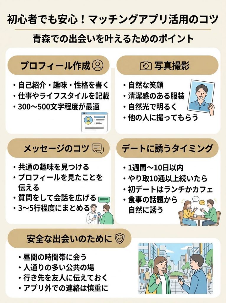 初心者でも安心！青森での出会いを叶えるマッチングアプリ活用のコツ