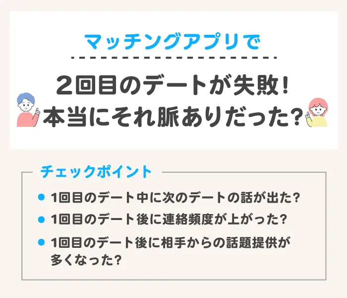 2回目のデートが失敗!本当にそれ脈ありだった?