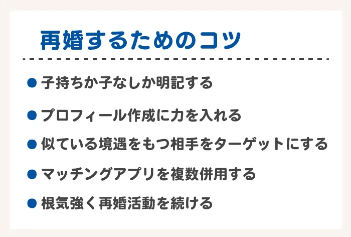再婚できるコツ